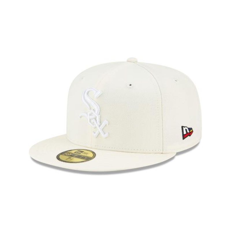 MLB Chicago White Sox X Joe Freshgoods 59Fifty Fitted (SIU0431) - White New Era Caps